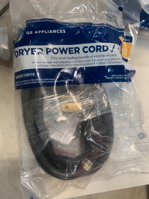 Photo 2 of 4 ft. 4-Prong 30 Amp Dryer Cord
