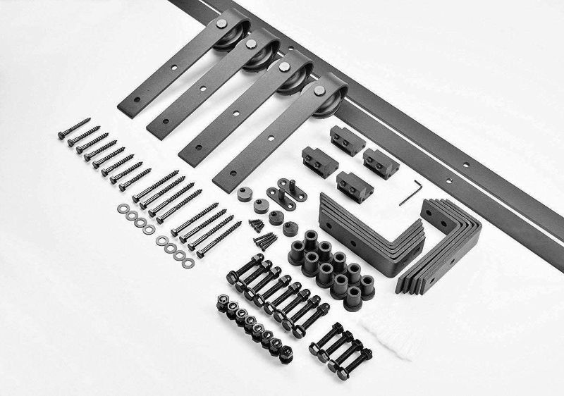 Photo 1 of  5 FT DOUBLE Rails FOR SLIDING DOOR INCOMPLETE HARDWARE KIT ONLY