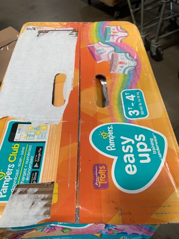 Photo 2 of Pampers Easy Ups Girls Training Pants Omg Pack, 3T-4T - 124 count