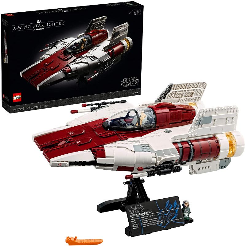 Photo 1 of LEGO Star Wars A-Wing Starfighter 75275 Building Kit; Collectible Building Set for Adults; Makes a Cool Birthday for Star Wars Fans (1,673 Pieces)
