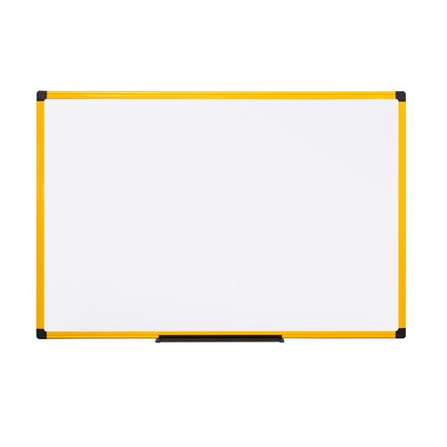 Photo 1 of MasterVision Industrial Gold Ultra Magnetic Steel Whiteboards with Yellow Aluminum Frame
