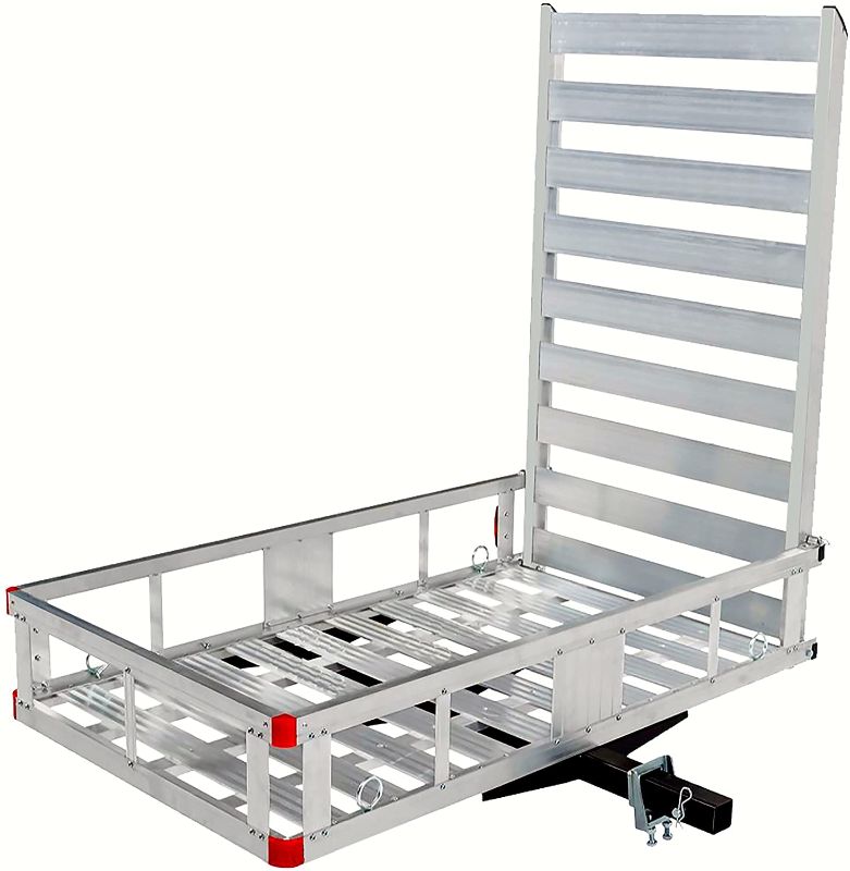 Photo 1 of Maxxhaul 80779 Aluminum Hitch Mount Cargo Carrier with 47" Long Ramp