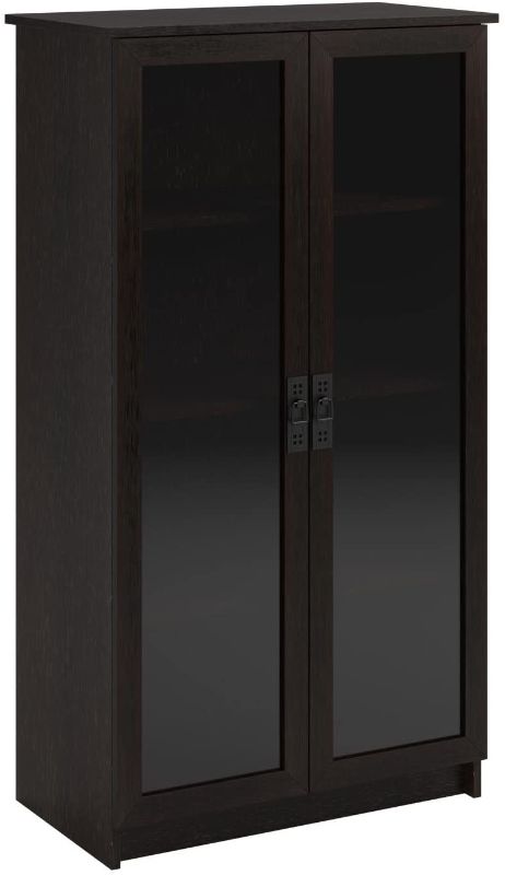 Photo 1 of Ameriwood Home Quinton Point Bookcase with Glass Doors, Espresso