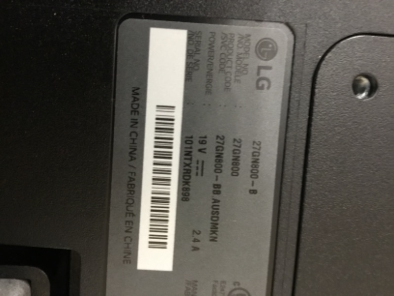 Photo 1 of LG QHD Monitor 27" Ultragear LED (2560 x 1440) IPS Display