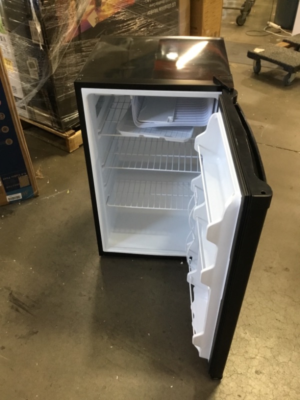 Photo 1 of Midea 4.4 Cu Ft Compact Refrigerator w/ Freezer WHS-160RB1, Black