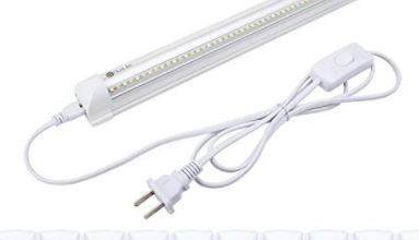 Photo 1 of AceLite LED T8 Integrated Shop Light, Warm, Daylight, Cool White 3-Modes Color Temperature Adjustable, 4FT, 20W, 2200lm, Linkable Single Fixture with ON/Off Switch, Plug & Play - (Pack of 10)
