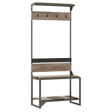 Photo 1 of Bush Furniture Refinery Rustic 31.89-in Rustic Gray Composite Hall Tree
