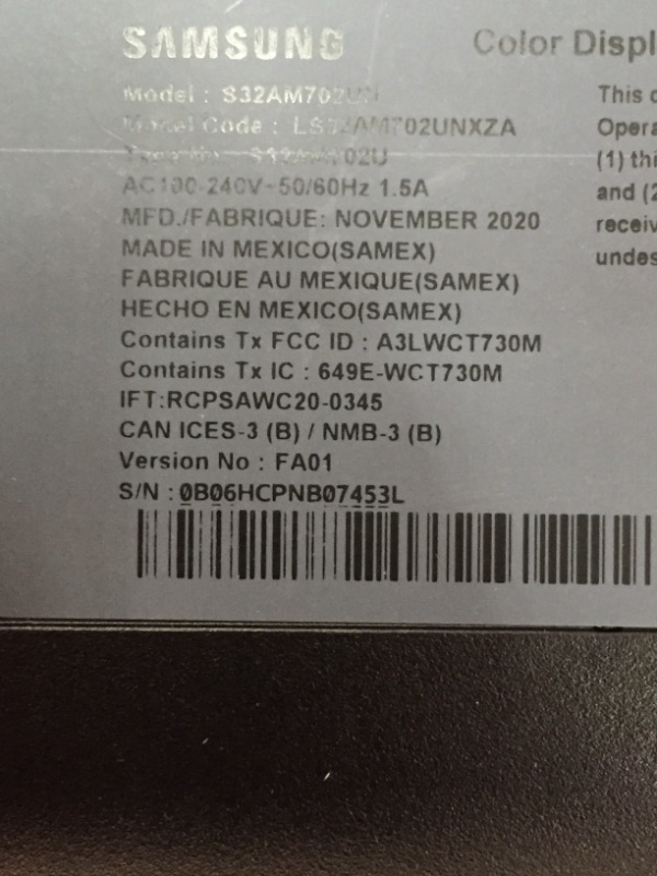 Photo 2 of SAMSUNG M7 Series 32-Inch 4K UHD (3840x2160) Smart Monitor & Streaming TV (Tuner-Free), Netflix, HBO, Prime Video, & more, Apple Airplay, Bluetooth, Built-in Speakers, Remote Included (LS32AM702UNXZA)
