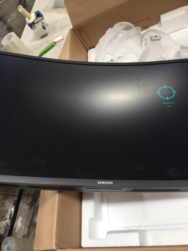 Photo 2 of SAMSUNG C32HG70 Dark Blue Black 31.5" 1ms HDMI Widescreen LED Backlight 144Hz Curved LED Monitor w/ FreeSync 2 350cd/m2 (Typical), 600 cd/m2 (Peak Brightness) 3000:1(Typ), 2400:1(Min)