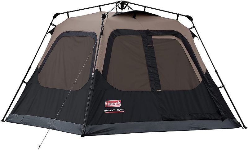 Photo 1 of *USED*
Coleman 4-Person Instant Cabin Tent - Gray, Roomy interior: 8 x 7 feet with 4 feet 11 inch center height