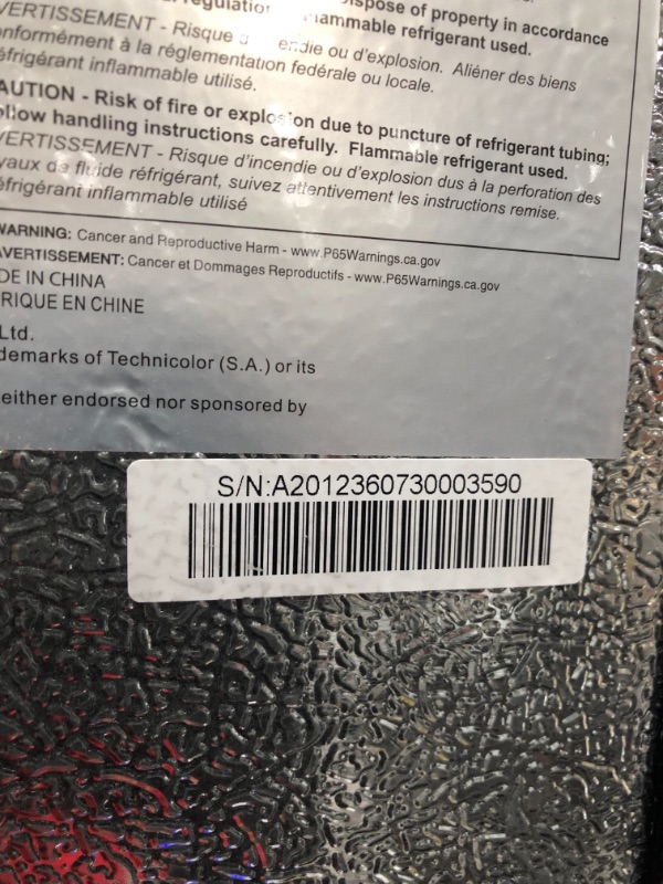 Photo 5 of *SEE last pictures for damage* 
RCA RFR741-BLACK Apartment Size Large Compact Refrigerator, 7.5, Black
