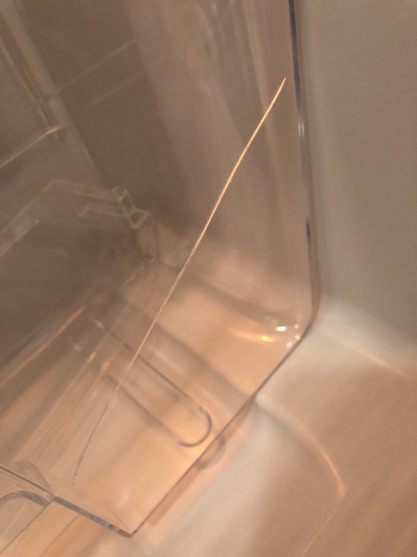 Photo 1 of *SEE last pictures for damage* 
RCA RFR741-BLACK Apartment Size Large Compact Refrigerator, 7.5, Black
