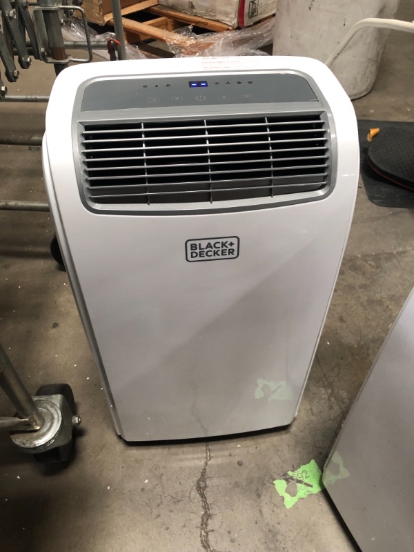 Photo 2 of *MISSING window bracket and drain hose* 
BLACK+DECKER BPACT08WT Portable Air Conditioner with Remote Control, 5,000 BTU DOE (8,000 BTU ASHRAE), Cools Up to 150 Square Feet, White
