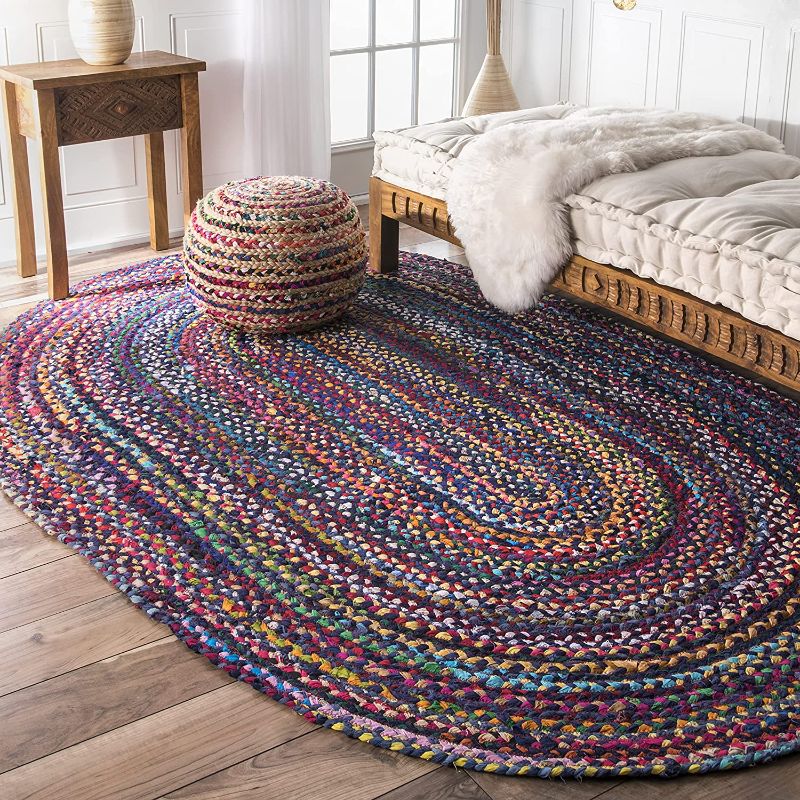 Photo 1 of nuLOOM Tammara Hand Braided Area Rug, 3' x 5', multi
