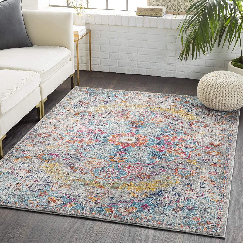 Photo 1 of Artistic Weavers Odelia Area Rug, 3'11" x 5'7", Aqua
