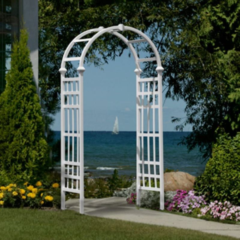 Photo 1 of Athens 39"W x 81"H Vinyl Arbor
