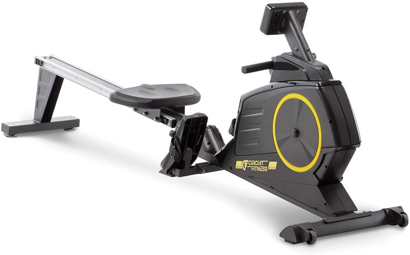 Photo 1 of Circuit Fitness Deluxe Foldable Magnetic Rowing Machine with 8 Resistance Settings and LCD Monitor
