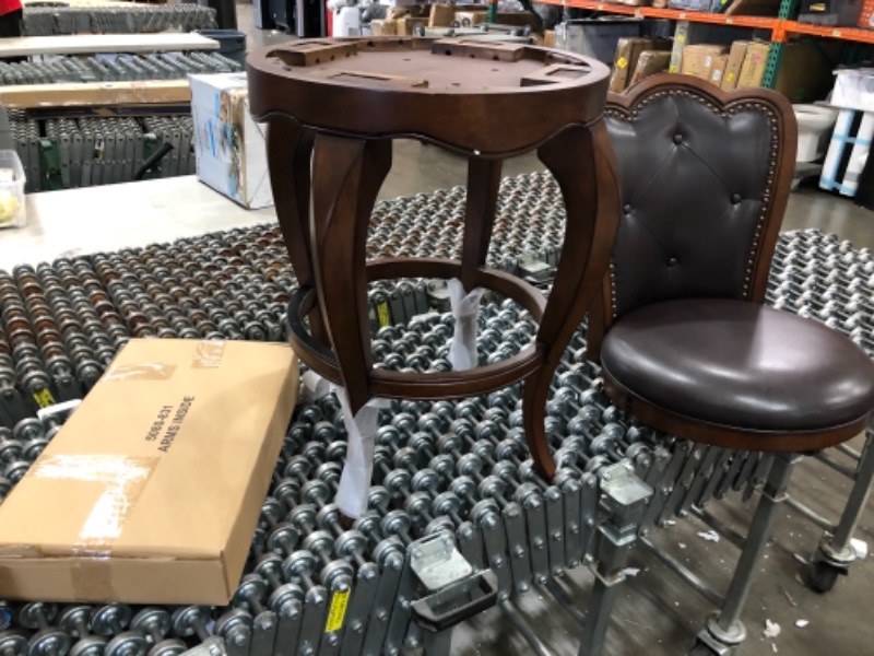 Photo 1 of Hillsdale Furniture Eastwind Swivel Bar Stool, Dark Cherry