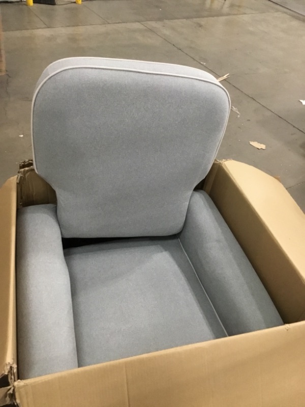 Photo 2 of DaVinci Ruby Recliner and Glider in Grey with Cream Piping