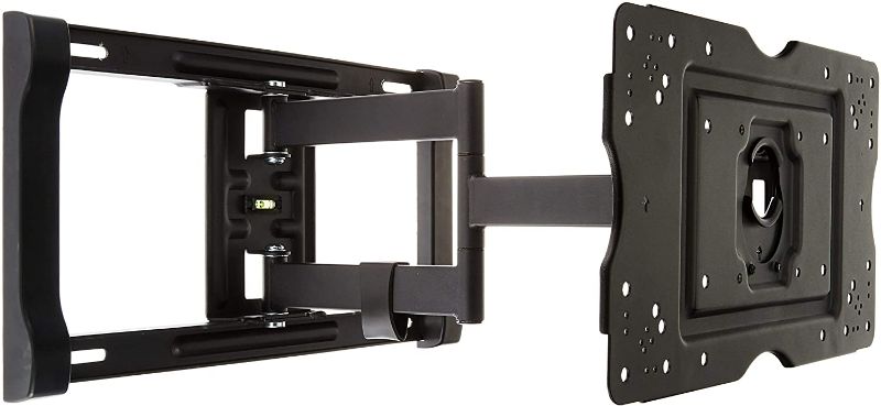 Photo 1 of Amazon Basics Heavy-Duty Full Motion Articulating TV Wall Mount for 32-80 inch TVs up to 130 lbs, fits LED LCD OLED Flat Curved Screens
