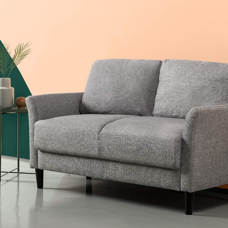 Photo 1 of ZINUS Jackie Loveseat Sofa / Easy, Tool-Free Assembly, Soft Grey
