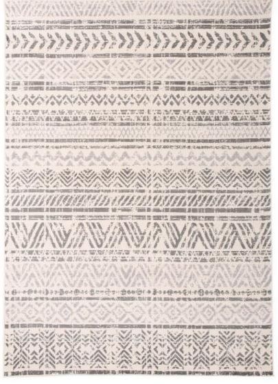 Photo 2 of  WORLD RUG GALLERY Geometric Bohemian Design 5 ft. x 7 ft. Gray Area Rug
