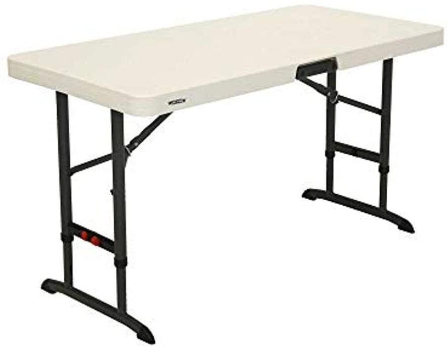 Photo 1 of Lifetime 80387 4-Foot Commercial Adjustable Folding Table, Almond

//SIMILAR TO REFERENCE PHOTO, DIRTY FROM PREVIOUS USE
