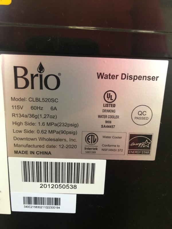 Photo 3 of Brio Self Cleaning Bottom Loading Water Cooler Water Dispenser – Limited Edition - 3 Temperature Settings - Hot, Cold & Cool Water - UL/Energy Star Approved
