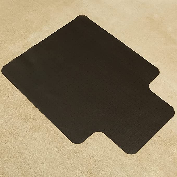 Photo 1 of Heavy Duty Carpet Chair Mat with Lip for Home & Office - Premium Polycarbonate Studded Chair Floor Mat for Carpeted Floor. (36"x48", Black)