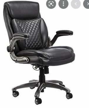 Photo 1 of AmazonCommercial Ergonomic High-Back Rhombus-Stitched Leather Executive Chair
