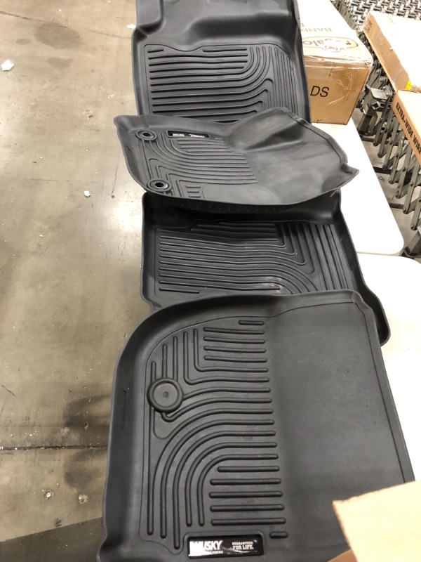 Photo 3 of Husky Liners - 98781 Fits 2015-20 Ford Edge Weatherbeater Front and 2nd Seat Floor Mats Black