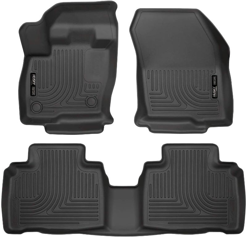 Photo 1 of Husky Liners - 98781 Fits 2015-20 Ford Edge Weatherbeater Front and 2nd Seat Floor Mats Black