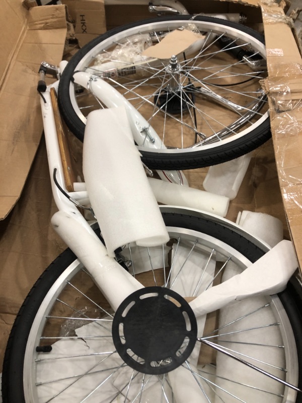 Photo 2 of ***PARTS ONLT/COSMETIC DAMAGES*** Schwinn Adult Shuffle Scooter with 26" Wheels, White