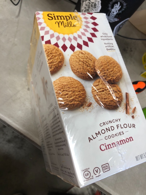 Photo 2 of Simple Mills Almond Flour Cinnamon Cookies, Gluten Free and Delicious Crunchy Cookies, Organic Coconut Oil, Good for Snacks, Made with whole foods, 3 Count (Packaging May Vary)
