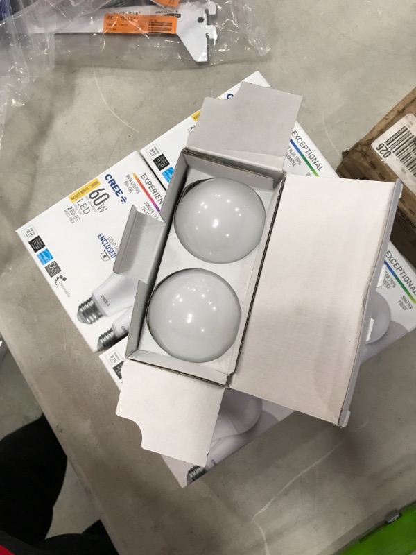 Photo 2 of 60W Equivalent Bright White (3000K) A19 Dimmable Exceptional Light Quality LED Light Bulb (2-Pack)
5 ct