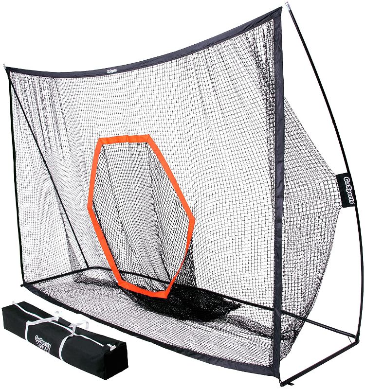 Photo 1 of GoSports Golf Practice Hitting Net - Choose Between Huge 10'x7' or 7'x7' Nets -Personal Driving Range for Indoor or Outdoor Use - Designed by Golfers for Golfers
