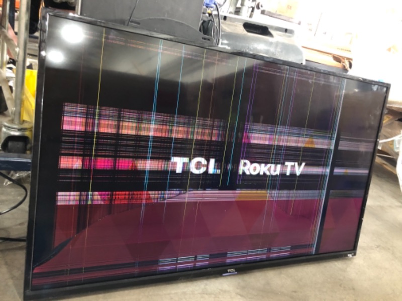 Photo 1 of DAMAGED TCL 43-inch 1080p Smart LED Roku TV - 43S325, 2019 Model
