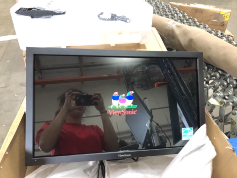 Photo 2 of ViewSonic TD2421 24 Inch 1080p Dual-Point Optical Touch Screen Monitor with HDMI and DVI, Black
