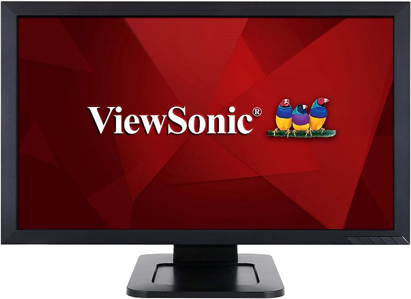 Photo 1 of ViewSonic TD2421 24 Inch 1080p Dual-Point Optical Touch Screen Monitor with HDMI and DVI, Black
