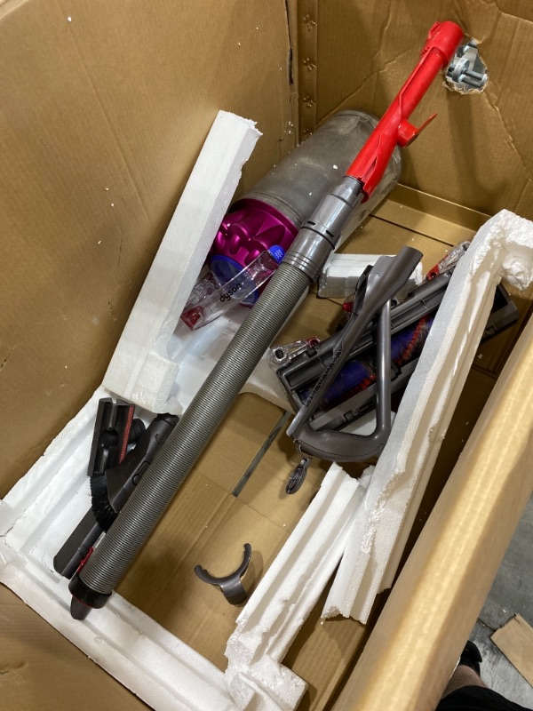 Photo 2 of ***FOR PARTS/AS-IS/NO RETURNS*** Dyson Ball Multi Floor Origin High Performance HEPA Filter Upright Vacuum Fuchsia - Corded