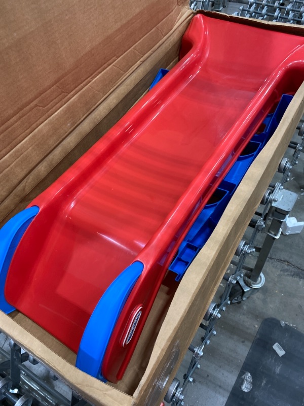 Photo 1 of Little Tikes First Slide Toddler Slide, Easy Set Up Playset for Indoor Outdoor Backyard, Easy to Store, Safe Toy for Toddler, Slip And Slide For Kids (Red/Blue), 39.00''L x 18.00''W x 23.00''H
