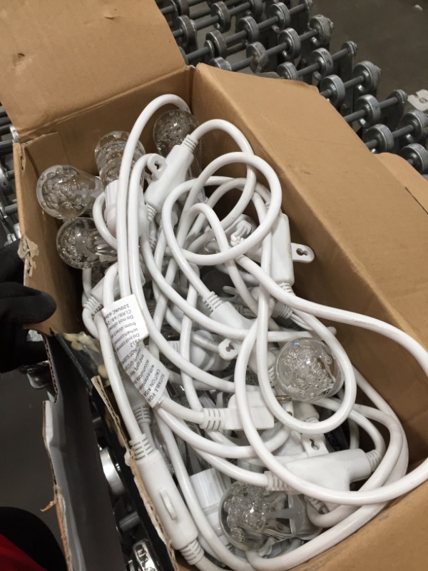 Photo 1 of *USED*
Enbrighten 24-Bulb 48 ft. Vintage Cafe Integrated LED String Lights, White