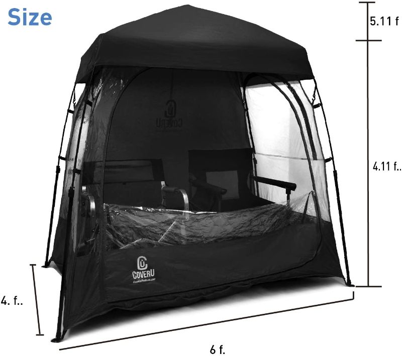 Photo 1 of *USED*
*chairs NOT included*
EasyGoProducts CoverU Sports Shelter –Weather Tent Pod –Patented
