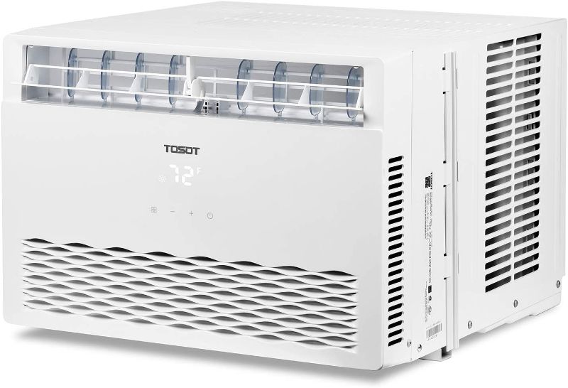 Photo 1 of TOSOT 12,000 BTU Window Air Conditioner - Energy Star, Modern Design, and Temperature-Sensing Remote - Window AC for Bedroom, Living Room, and attics up to 550 sq. ft.