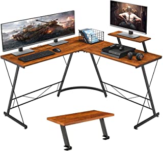 Photo 1 of Mr IRONSTONE Monitor Stand & L-Shaped Desk 50.8" Computer Corner