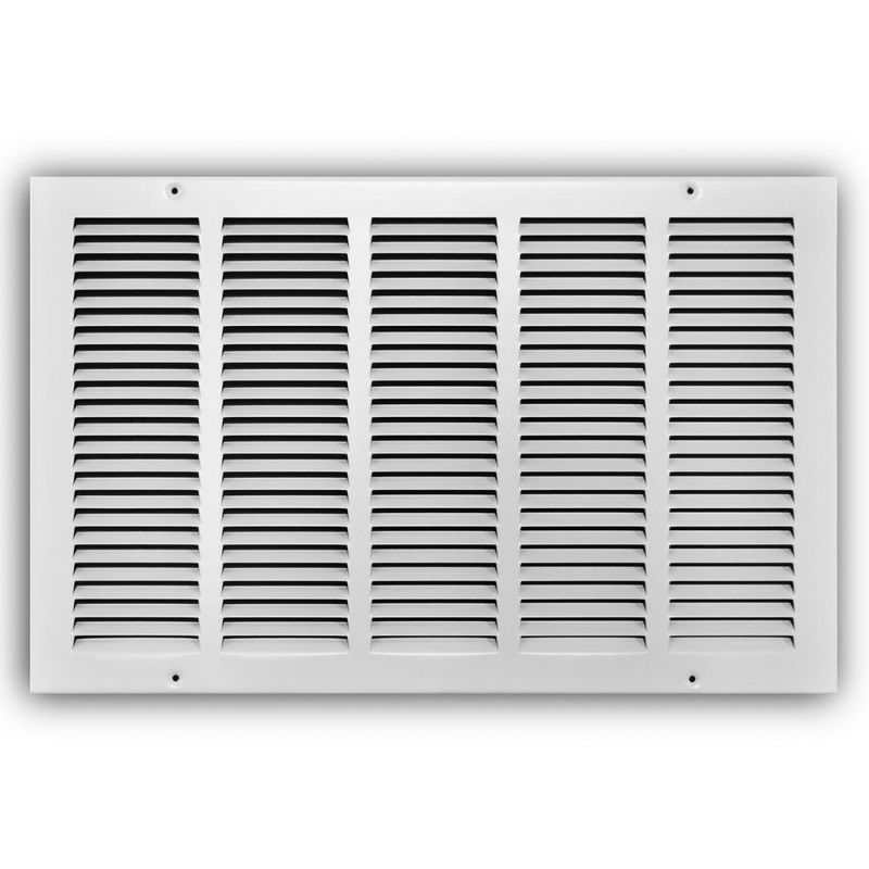 Photo 1 of Everbilt 20 in. X 12 in. Steel Return Air Grille in White, Powder Coat White