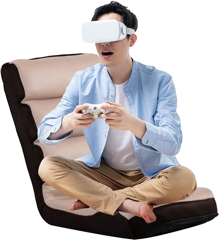 Photo 1 of FLOGUOR Floor Chair Foldable Convenient Padded Gaming Chair Easy for Storage Video Game Chair with Back Support for Meditating, Reading,Gaming Factory Price 8821CO 2 pack
