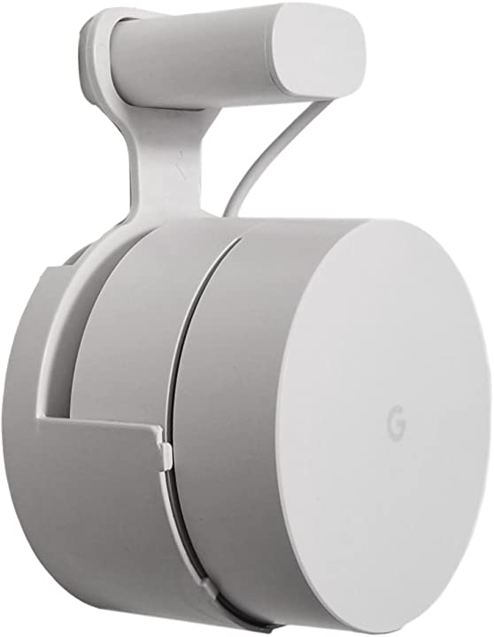 Photo 1 of Dot Genie Google WiFi [Old Rectangular Plug – NOT Current Round Plug] Outlet Holder Mount Stand: No Messy Screws! (1-Pack)
