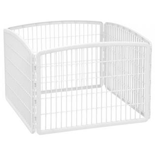 Photo 1 of *USED*
IRIS USA 24" Exercise 4-Panel Pet Playpen without Door, White
