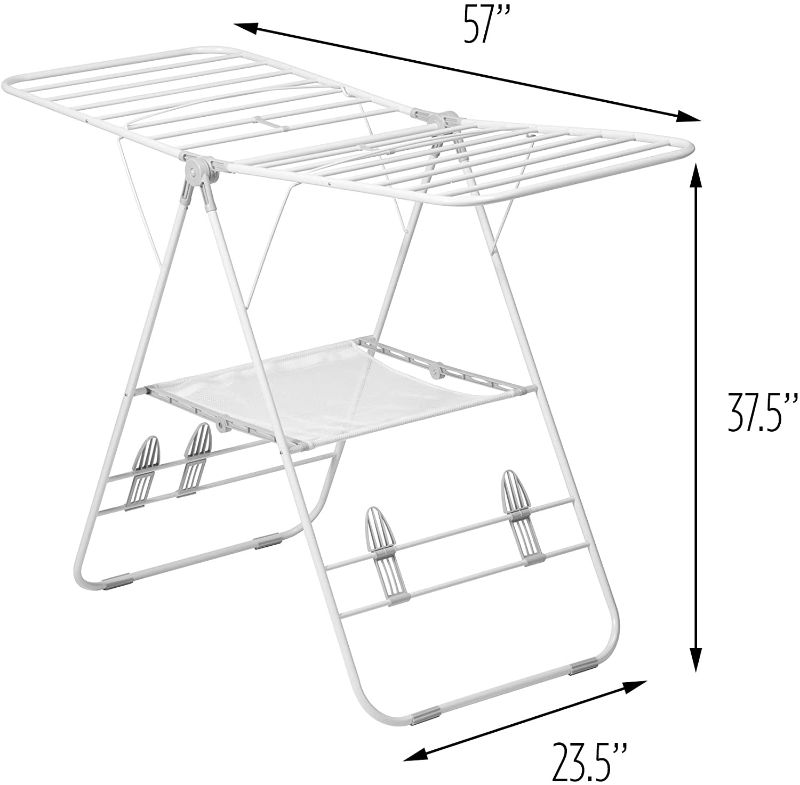 Photo 1 of *NOT EXACT stock picture, use for reference* 
Heavy Duty Gullwing Drying Rack, Metal
